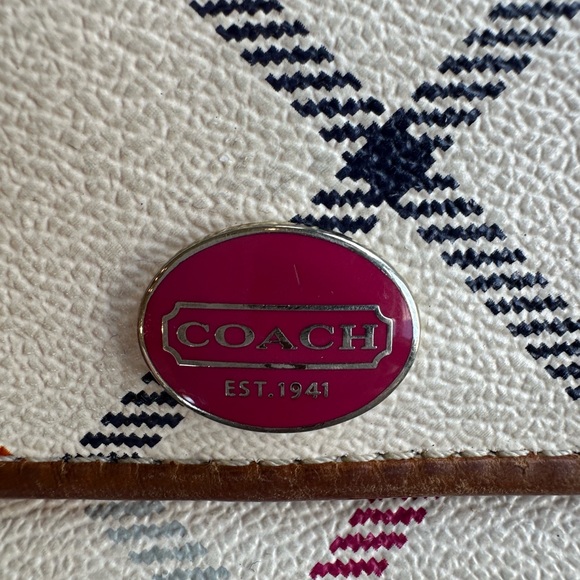 Coach Peyton Tattersall Multicolor Plaid Wallet AS-IS - Picture 2 of 11